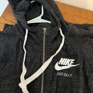 Nike Charcoal Hoodie with White Accents